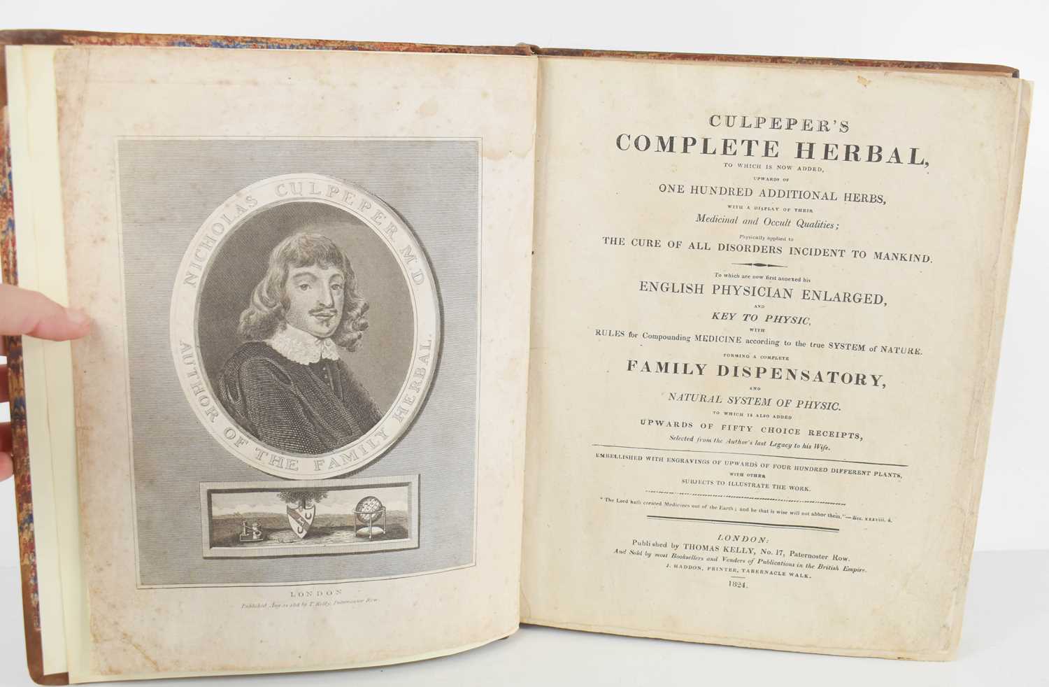 Lot 96 - Culpeper's Complete Herbal, Embellished with...