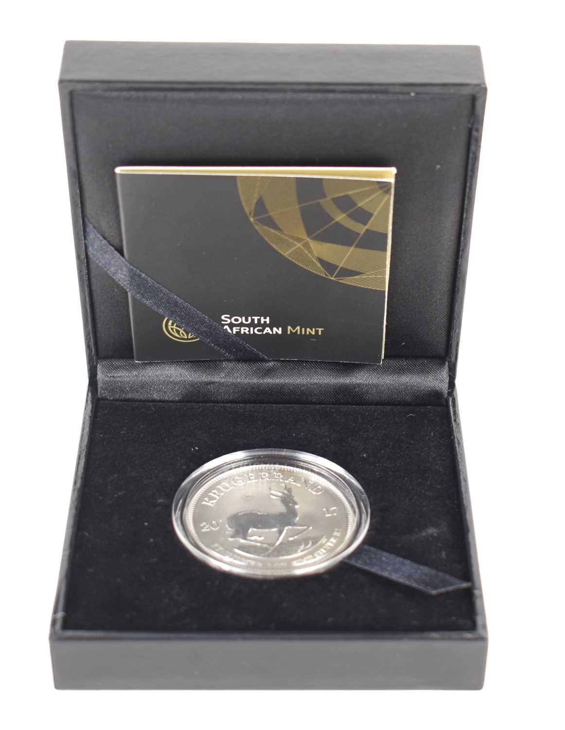 Lot 40 - A 2017 South African 1oz silver Krugerrand,...