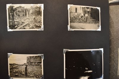 Lot 31 - A photograph album of naval photographs taken...
