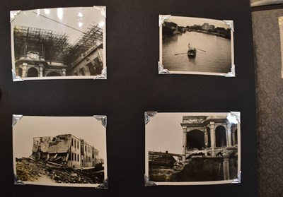 Lot 31 - A photograph album of naval photographs taken...