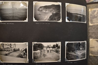 Lot 31 - A photograph album of naval photographs taken...