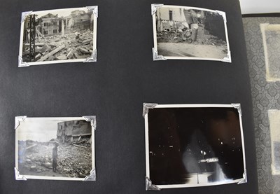 Lot 31 - A photograph album of naval photographs taken...