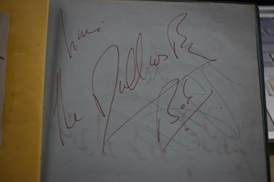 Lot 56 - Three autograph books containing the...