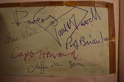 Lot 56 - Three autograph books containing the...