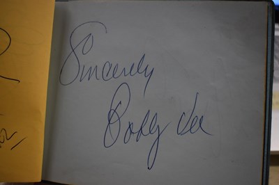 Lot 56 - Three autograph books containing the...