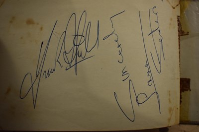 Lot 56 - Three autograph books containing the...