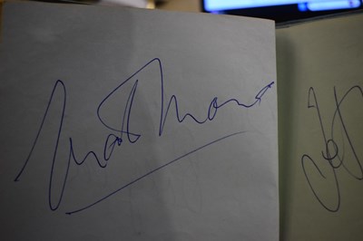 Lot 56 - Three autograph books containing the...