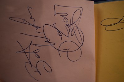 Lot 56 - Three autograph books containing the...
