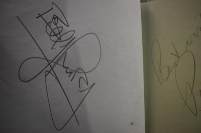 Lot 56 - Three autograph books containing the...