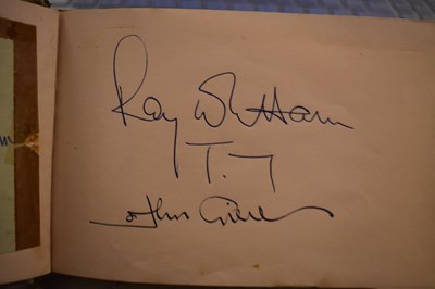Lot 56 - Three autograph books containing the...