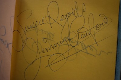 Lot 56 - Three autograph books containing the...