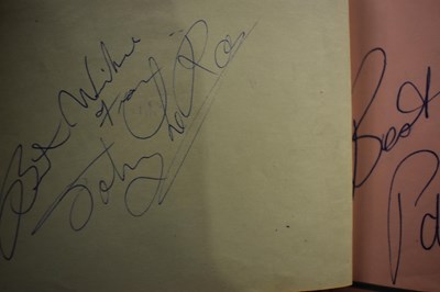 Lot 56 - Three autograph books containing the...