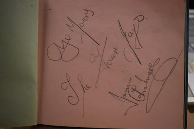 Lot 56 - Three autograph books containing the...