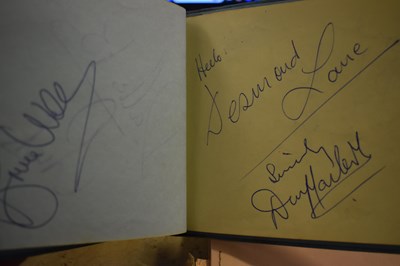 Lot 56 - Three autograph books containing the...