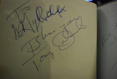Lot 56 - Three autograph books containing the...