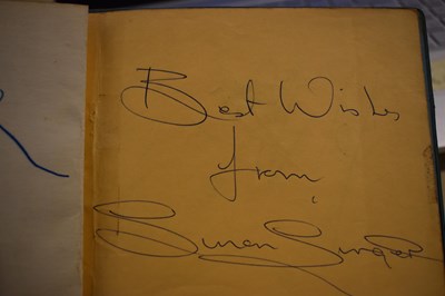 Lot 56 - Three autograph books containing the...