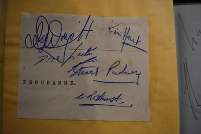 Lot 56 - Three autograph books containing the...