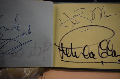 Lot 56 - Three autograph books containing the...