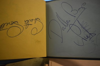 Lot 56 - Three autograph books containing the...