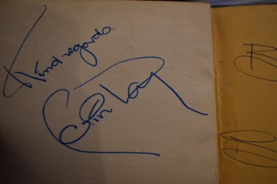 Lot 56 - Three autograph books containing the...