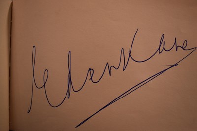 Lot 56 - Three autograph books containing the...