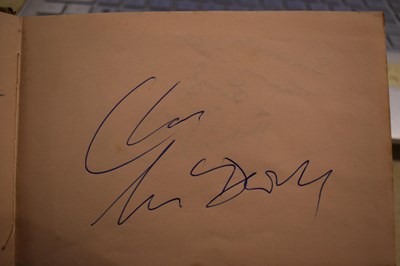 Lot 56 - Three autograph books containing the...