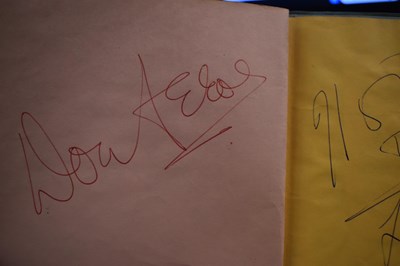 Lot 56 - Three autograph books containing the...