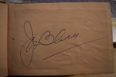 Lot 56 - Three autograph books containing the...