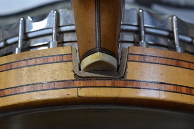 Lot 181 - A Clifford Essex "Paragon" four string banjo,...