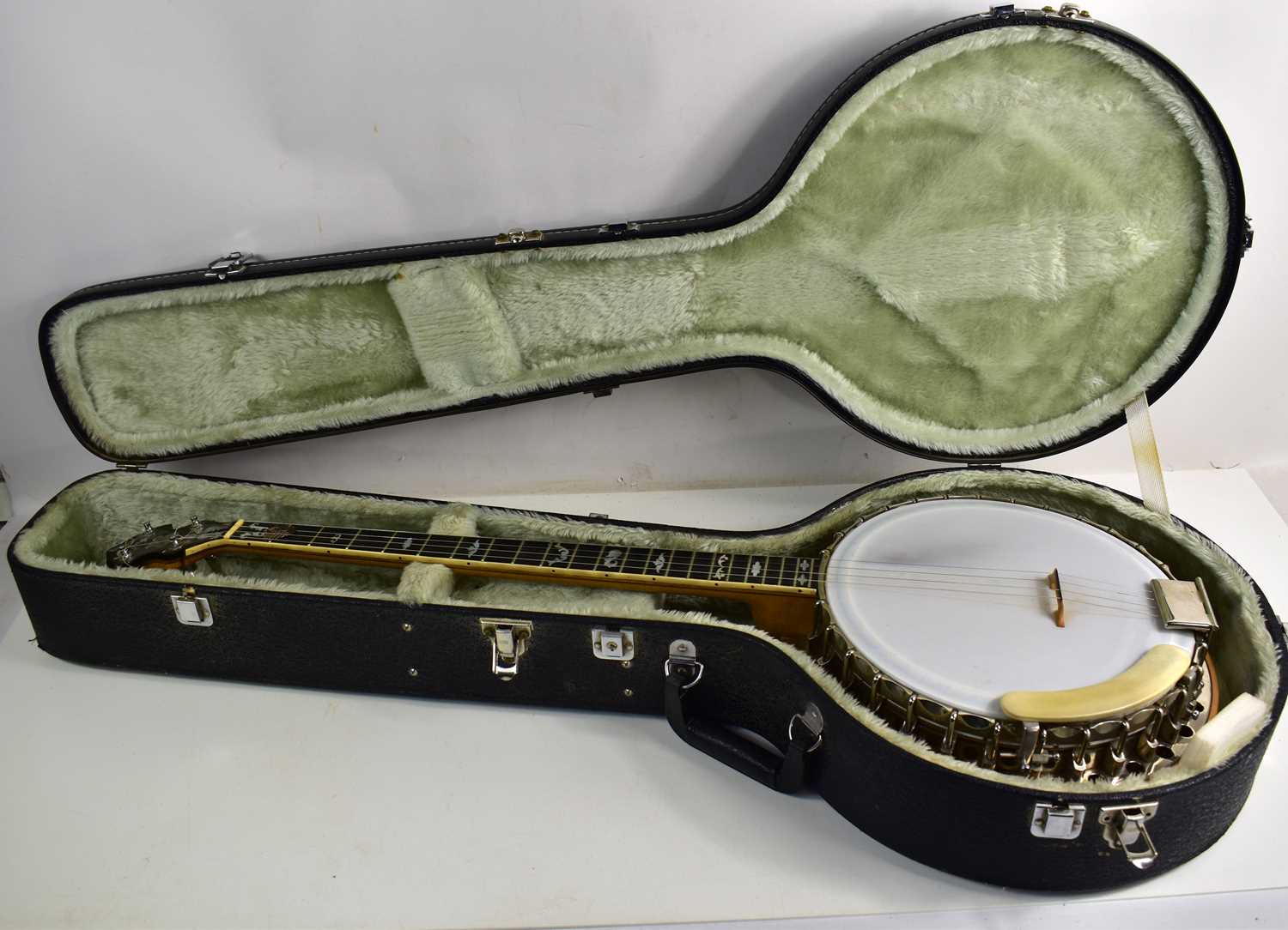 Lot 181 - A Clifford Essex "Paragon" four string banjo,...
