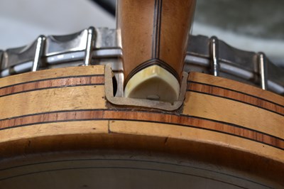 Lot 181 - A Clifford Essex "Paragon" four string banjo,...