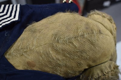 Lot 11 - A Vintage teddy bear, dressed in Naval style...