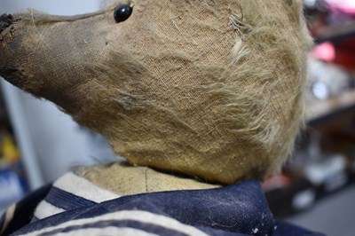 Lot 11 - A Vintage teddy bear, dressed in Naval style...