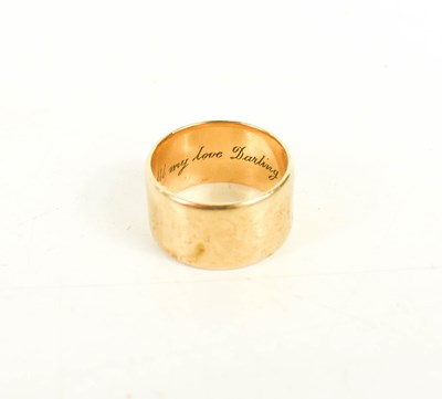 Lot 52 - A 9ct gold wedding band, size K/L, 5.5g.