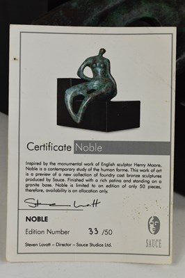 Lot 27 - Steven Lovatt (Sculptor, 20th century): Noble,...
