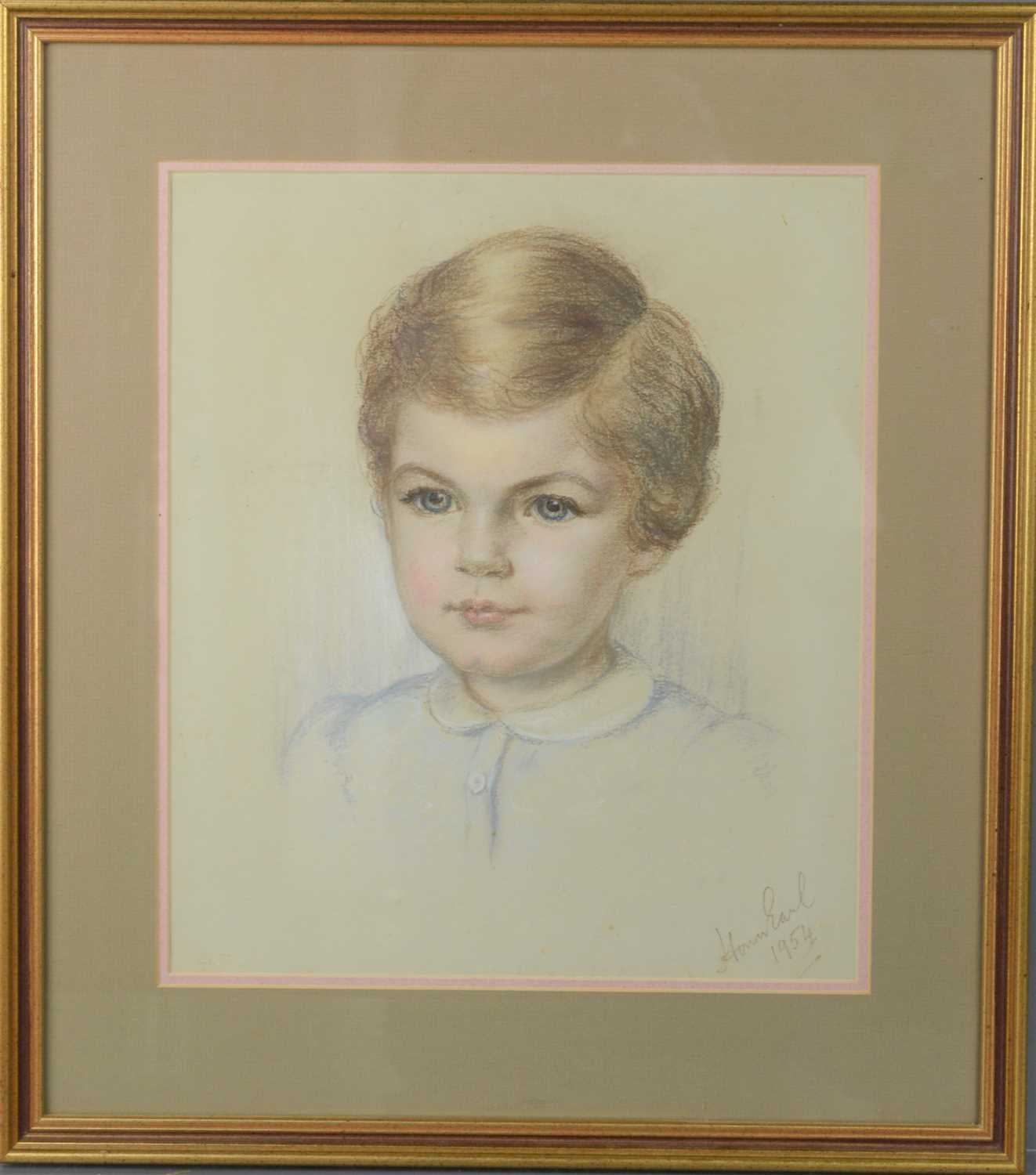 Lot 342 - Honor Earl (1901-1996): a 1950's pastel...