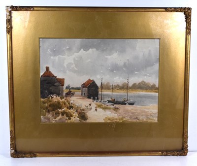 Lot 130 - B. Lloyd, (20th century): Fell Quay in...