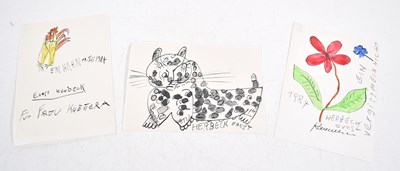Lot 297 - Ernst Herbeck (Austrian 1920-1991): Three...