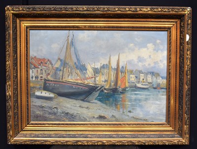 Lot 401 - Emile Gauffriaud (1877-1957): Boats in the...