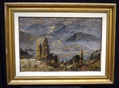 Lot 307 - A 20th century oil on canvas painting,...