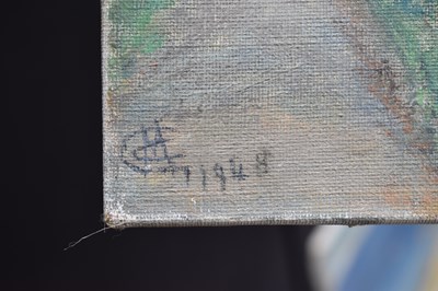 Lot 237 - A 20th century oil on canvas depicting a...