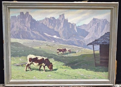 Lot 303 - Rudolf Jelinek, (Czech, 1880-1950?); An oil on...