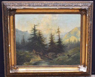 Lot 309 - A 19th century oil on canvas depicting a...