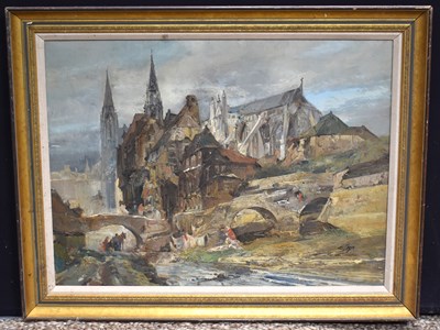 Lot 359 - A 20th century impressionist painting...