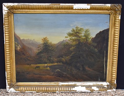 Lot 133 - A 19th century oil on canvas depicting a...
