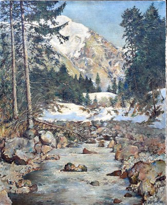 Lot 413 - A. Spethman (20th Century): an alpine forest...