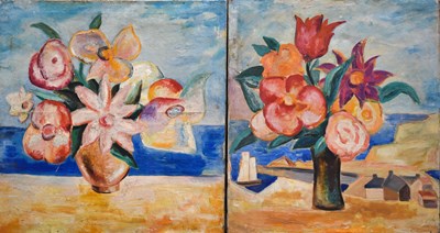 Lot 362 - Ginnel (20th Century): a pair of expressionist...