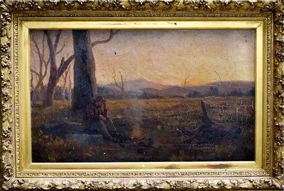 Lot 12 - Frederick McCubbin (1855-1917): Once a Jolly...