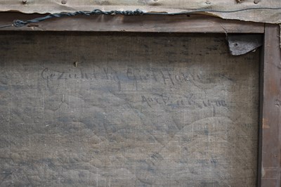 Lot 33 - Beck (19th Century): Gezichthik Giet Hati...