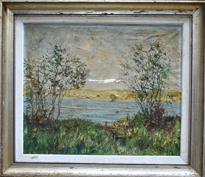 Lot 17 - Etienne (20th Century): river landscape,...